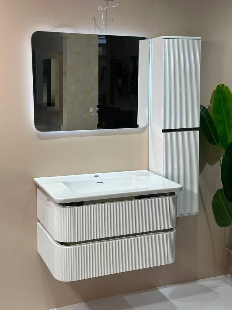 وحدة مغسلة حمام مع مرآة مضيئة من راما